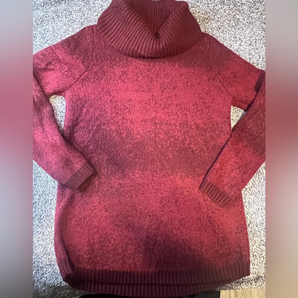 Apt. 9 Women's Deep Red Cowl Neck Sweater